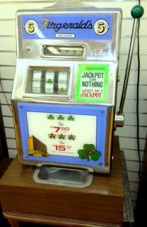 Antique Jennings Jackpot or Nothing Slot Machine from Fitzgeralds 