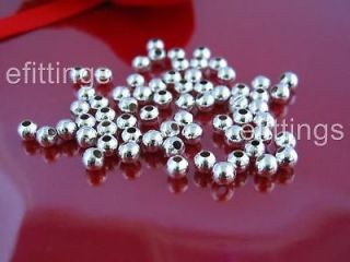 wholesale 300 Pcs Silver Plated Metal Spacer Beads 4mm Jewelry Making
