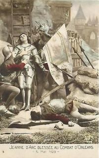 REAL PHOTO JOAN OF ARC AT BATTLE OF ORLEANS COSTUM​E R53931