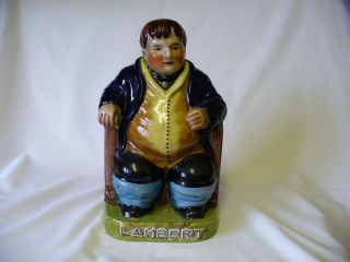   staffordshire pottery figure of lambert from united kingdom time