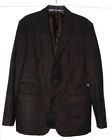 249 Sean John Wool Pinstripe Blazer Suit Sport Coat L Brown Urban