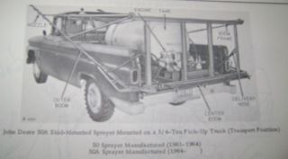 John Deere 50 50A Skid Mounted Sprayer Parts Catalog Manual book jd 