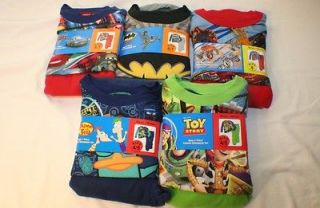 NWT Pajamas Batman Cars Toy Story Phineas Monster Truck Sz 4 5 6 7 8 