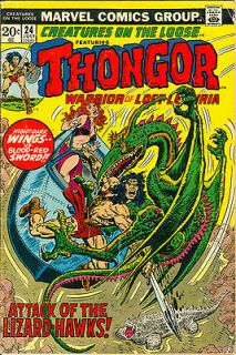   on the Loose #24 20¢ Marvel Comics, John Romita Thongor cover, 1973