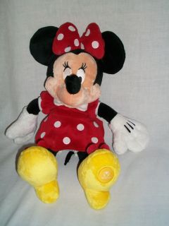   Classic Minnie Mouse Red Polka Dot Dress Yellow Shoes Stuffed Plush