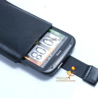 Faux Leather Pull Up Case Pouch For Sony Ericsson Aino Yari W995 C903 