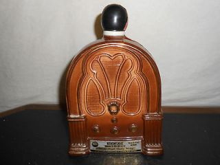Jim Beam Whiskey Decanter Bottle Pacific Pioneer Broadcast Radio