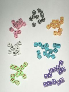 NEW   50 Miniature 5mm Mini Dice G6 RPG   PICK YOUR COLOR BUY 5 Get 