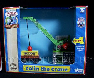   THE CRANE   Thomas Friends WOODEN RAILWAY Real Wood   Learning Curve