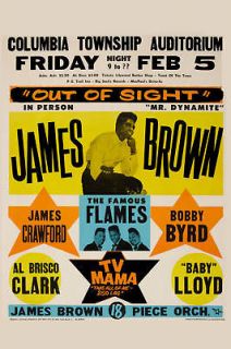 GodFather of Soul James Brown at South Carolina Concert Poster Circa 