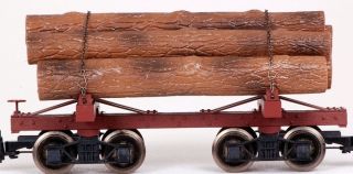Bachmann G Scale Train (122.5) Log Cars Skeleton Unlettered 98490