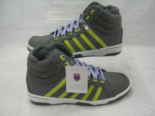ladies k swiss grey leather boot trainer vetter mid more