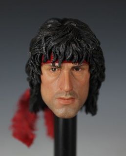 CIAN Sylvester Stallone 1/6 Figure Head Sculpt @ Hottoys Rambo 
