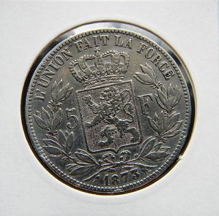 belgium 5 francs 1873 silver from romania 
