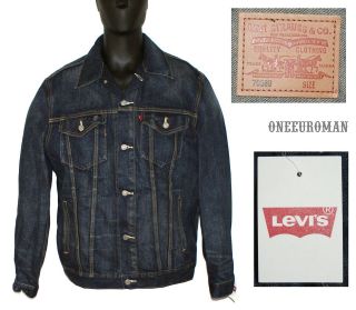 NWT LEVIS CLASSIC TRUCKER MOULDED BLUE WATER LESS BLUE DENIM JACKET 