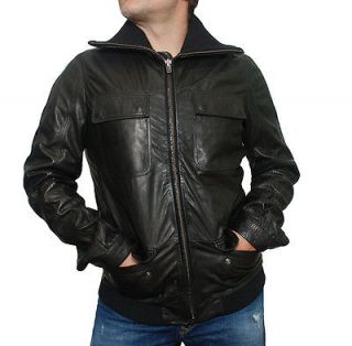 Diesel Black Gold $890 Lexon Mens Leather Jacket size L NWT Authentic