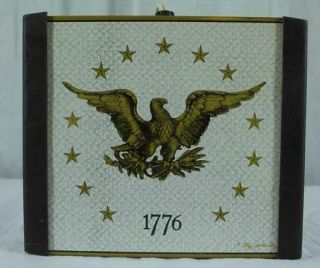 Vtg 70 Warm O Tray Bicentennial Liberty Eagle 1776 6.5 X 6.5 WORKING 