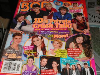 BOP magazine nov. 2012 1Ds Private Cruch Talk , Justin, Selena 