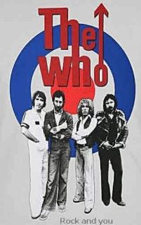 THE WHO Roger Daltrey Pete Townshend Keith Moon Vintage punk rock T 