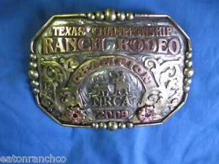Award Clint Mortenson RANCH Trophy Rodeo Belt Buckle Custom Made for 