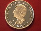 USA Romania Elie Wiesel Nobel Peace Price 1986 Official 1oz Silver 