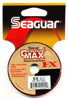 seaguar grand max fx fluorocarbon tippet 6x 3 7lb time