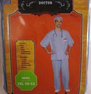 doctor scrub men adult uniform halloween costume l 2xl
