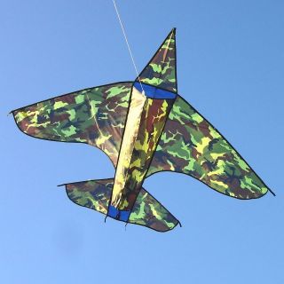 NEW Camouflage Airplane Kite USA Army Marines Air Force Ease To Fly 