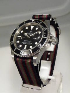 20mm Military RAF strap REAL BOND version excl Rolex Submariner watch 
