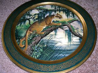 JAMES LOCKHART PICKARD GOLD AMERICAN PANTHER COLLECTOR PLATE