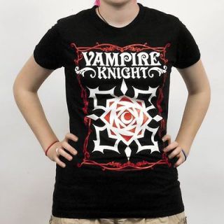 vampire knight rose logo black juniors t shirt
