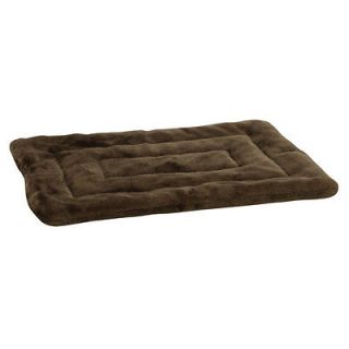 plush fur dog crate mat bed chocolate brown sm xxl more options size 