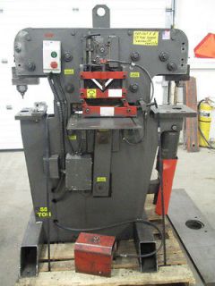 Edwards 55 Ton Ironworker 440V with Punches & Dies & angles