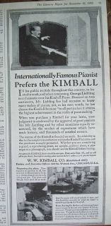 1925 antique kimball piano george liebling ad time left $