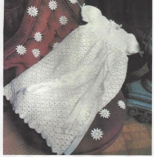   Long Robe Dress Gown Lacy Skirt,Ribbon Trim Crochet Pattern