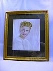   1946 Portrait of a Beauty   M.J. Rust Pastel Drawing, Signed, Framed