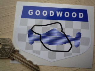 goodwood circuit les leston style classic car sticker time left