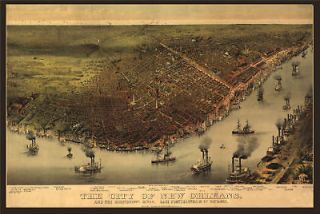 1885 view of new orleans louisiana miss issippi river time