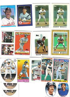 Wade Boggs lot 19 cards stickers mini silver card coin Boston Red Sox 