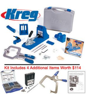 Kreg K4MS Pocket Hole Jig Kit w/Screw Kit, Micro Guide, RAC Clamp 