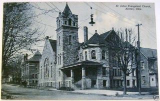 1910 kenton ohio st johns evangelical church real photo time
