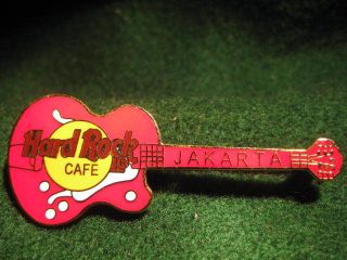 hard rock pin jakarta red gibson byrdland guitar 3730 time