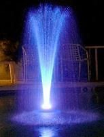 Floating Water Fountain with White LED Lights (600gph)  pond garden a 
