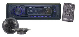   PLMRKT12BK 200W Marine Boat MP3 USB SD Player Stereo Radio 2 Speakers