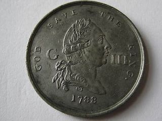 1789 god save the king george the 111 medal token