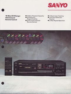 original sanyo cmp 980 cd player sales brochure  6 99 buy 
