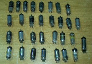 vacuum tubes lot of 34 untested used from tv tech