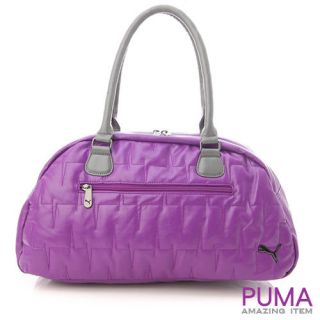 bn puma beat shoulder boston bag purple