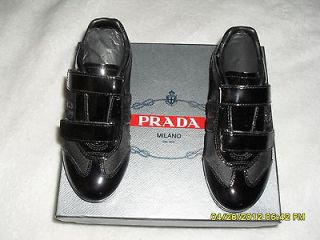 Newly listed NEW BOY/GIRL PRADA PATENT LEATHER SNEAKERS EURO SIZE 25 