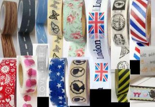 Lot of Any 6 Rolls of Washi Tape In My Etsy Shop